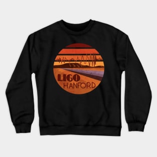 LIGO Hanford - retro waveform Crewneck Sweatshirt